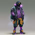 cyberpunk hacker character art