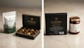 create realistic chocolate box, tea pouch and jam jar packaging mockups