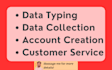 do data entry, copy paste, PDF to excel, and transcription