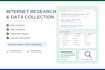 do internet research and data collection for you
