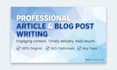 write high quality SEO blog posts and articles