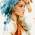 create watercolor and digital illustrations