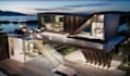 design a modern shipping container house, modular house, 3d render