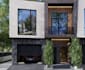 modern townhouse development, apartment building layout,urban environment render