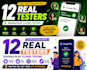 test your app for google play closed testing with 12 testers