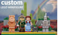 design custom lego minifigure lego brickheadz 3d lego model for 3d printing