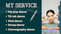 create energetic dance video viral video group dance choreography tik tok dance