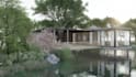 do courtyard design and sketchup 3d modeling with rendering