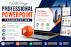 design modern powerpoint presentation slides