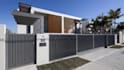 design 3d gate, fence, boundary wall with realistic exterior render