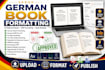format german book for amazon kdp and fix rejected KDP book cover