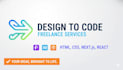 turn your designs into clean HTML react js or next js webpages