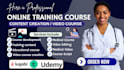 do online course video editing, onboarding training video course material