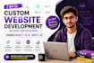 do custom website development as front end developer using react js next js