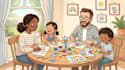 design a professional cartoon family characters