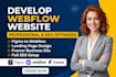 develop webflow website figma to webflow landingpage framer business website seo