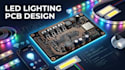 create led lighting pcb, driver and embedded system