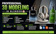 do 3d modeling and rendering in blender 3d