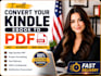 convert kindle book to PDF