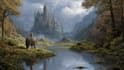 draw a natural landscape and background illustration