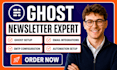 configure ghost self hosted newsletter email automation