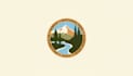 do unique badge emblem national park logo design