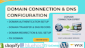 create domain , transfer, domain pionting, domain connection, website migration,