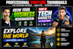 design eye catching youtube thumbnails with high CTR