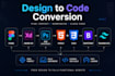 convert figma to HTML, PSD to HTML responsive website