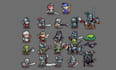 pixel art character animation, sprite sheet animation, 2d character animation