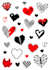 graphic design a custom alternative aesthetic printable sticker sheet