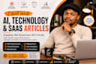 write ai, technology, and saas blog articles
