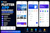 develop a flutter mobile app UI and apk