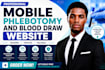 design mobile phlebotomy and blood draw website