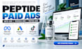 manage peptide meta ads, google ads and tiktok ads campaign setup