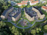 design 3d residential masterplan urban planning site plan layout aerial render