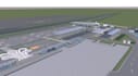 render cgi ev charging station, proposed site plan,car parking lot layout visual