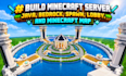 build minecraft server, java, bedrock, spawn, lobby, and minecraft map