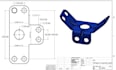3d sheet metal technical drawing 3d cad model enclosure part fabrication drawing