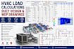 provide hvac load calculation, duct design and mep drawings