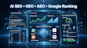 do ai on page technical off page SEO, GEO aeo, google, chatgpt ranking