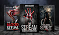 design horror, mystery, and crime book covers