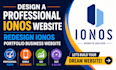 design a professional ionos website redesign ionos portfolio business website