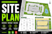 draw site plan, parcel map and subdivision layout in cad