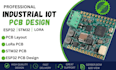 industrial iot pcb design for esp32 stm32 lora and embededded systems