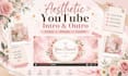 create an aesthetic youtube intro animation