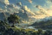 do a fantasy landscape
