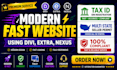 build modern fast website using divi extra nexus tax id multi state seller