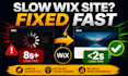 fix your slow loading wix website and boost speed