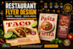 design a professional restaurant flyer